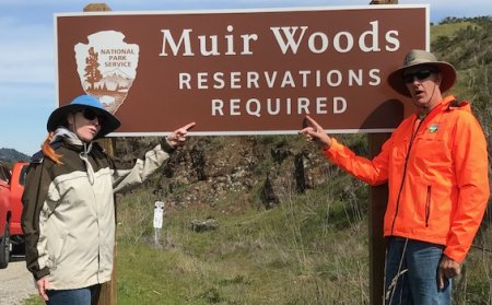 Jen & Ran at Muir Woods National Monument